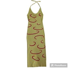 AMAZON Y2K Halter Midi Dress US Size S